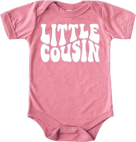 Olive Loves Apple Little Cousin Groovy Retro Bodysuits for Baby and Toddler Boy and Girls Fun Family Outfits in Saudi Arabia