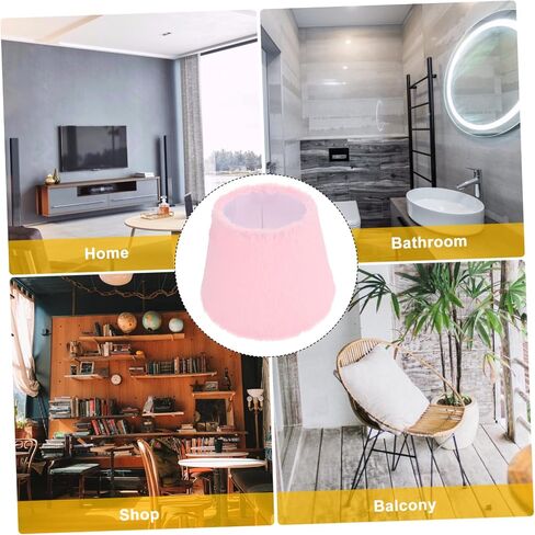 Bedroom Living Room Lampshade Plush Lamp Cover Easy Install Stylish Design in Kuwait