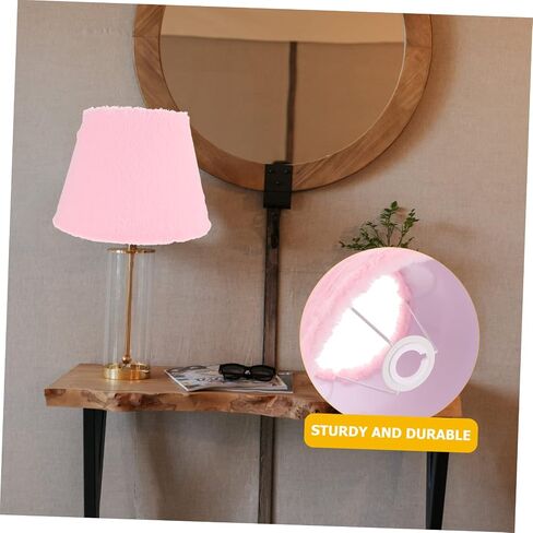 Bedroom Living Room Lampshade Plush Lamp Cover Easy Install Stylish Design in Kuwait