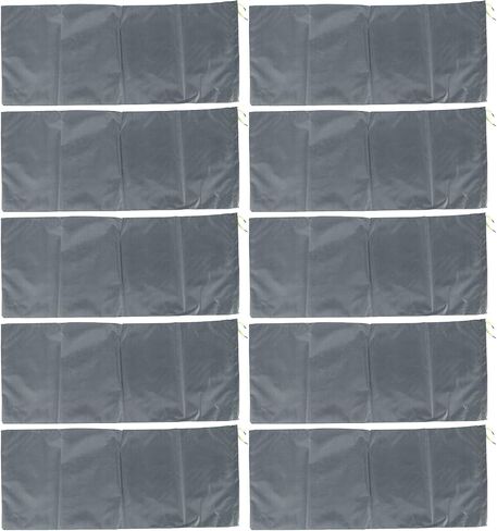 TOPINCN 0Pcs Empty Flood Sandbags with Elastic Band, 420D Polyester Water Proof Reusable Sand Bags for Rain Hurricane, Water Barrier Tube Flood Protection for Home Basement (Gray) in Saudi Arabia