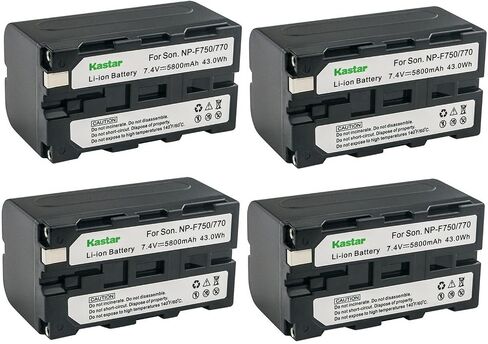 Kastar 2-Pack NP-F770 Battery 7.4V 5800mAh Replacement for CCD-TRV93 CCD-TRV930 CCD-TRV94 CCD-TRV940 CCD-TRV95 CCD-TRV97 CCD-TRV98 CCD-TRV99 DSC-D770 CRX10U CVX-V18NS CVX-V18NSP Camera in Kuwait