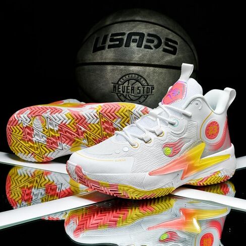 Womens Mens Basketball Shoes Lightweight Fashion Breathable Comfortable Non Slip Sport Indoor Outdoor Sneakers for Unisex in Kuwait