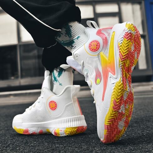 Womens Mens Basketball Shoes Lightweight Fashion Breathable Comfortable Non Slip Sport Indoor Outdoor Sneakers for Unisex in Kuwait