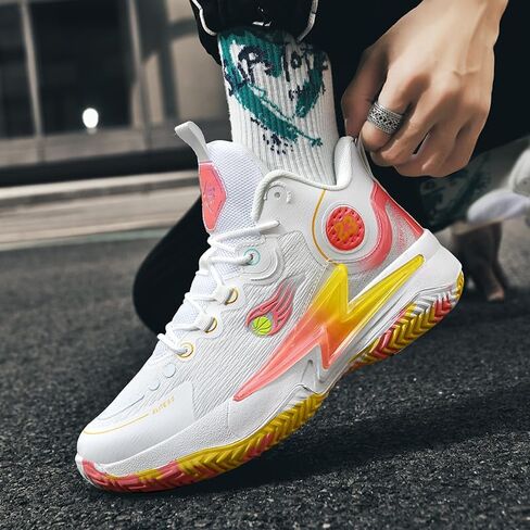 Womens Mens Basketball Shoes Lightweight Fashion Breathable Comfortable Non Slip Sport Indoor Outdoor Sneakers for Unisex in Kuwait