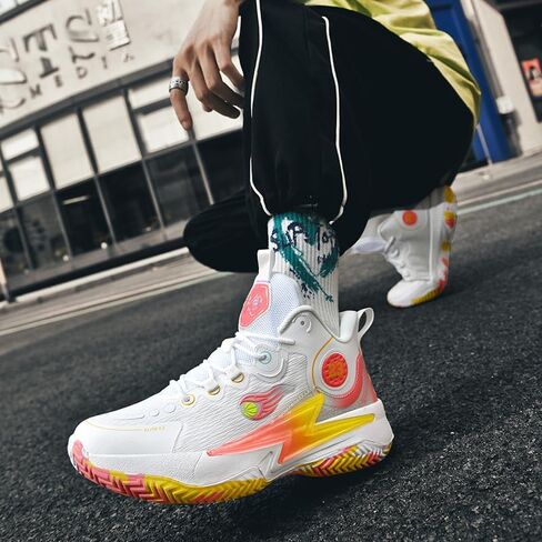 Womens Mens Basketball Shoes Lightweight Fashion Breathable Comfortable Non Slip Sport Indoor Outdoor Sneakers for Unisex in Kuwait