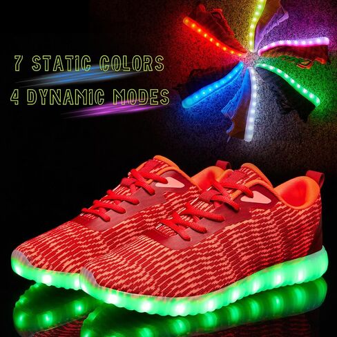 Light Up Shoes for Women Men, LED Sneakers USB Charging Unisex Adult Glow Party Cool Dancing Shoes in Saudi Arabia