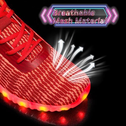 Light Up Shoes for Women Men, LED Sneakers USB Charging Unisex Adult Glow Party Cool Dancing Shoes in Saudi Arabia