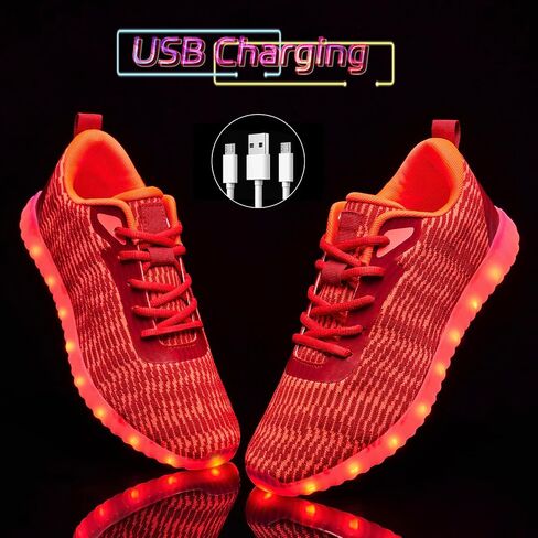 Light Up Shoes for Women Men, LED Sneakers USB Charging Unisex Adult Glow Party Cool Dancing Shoes in Saudi Arabia