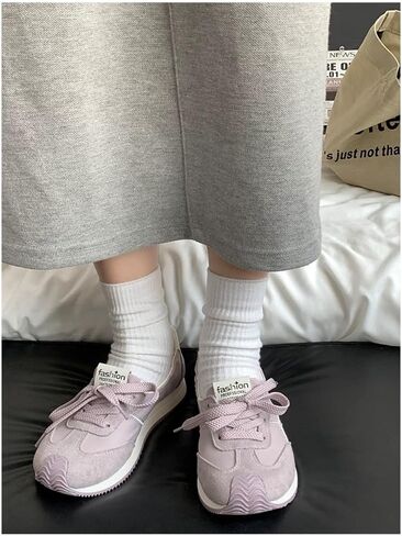 Cute Y2K Fashion Sneakers Womens Breathable Casual Walking Shoes Lightweight Low Top Lace Up Tennis Shoes in Kuwait