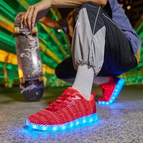 Light Up Shoes for Women Men, LED Sneakers USB Charging Unisex Adult Glow Party Cool Dancing Shoes in Saudi Arabia