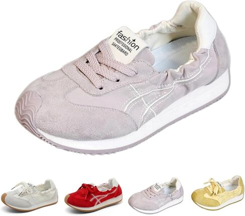 Cute Y2K Fashion Sneakers Womens Breathable Casual Walking Shoes Lightweight Low Top Lace Up Tennis Shoes in Kuwait