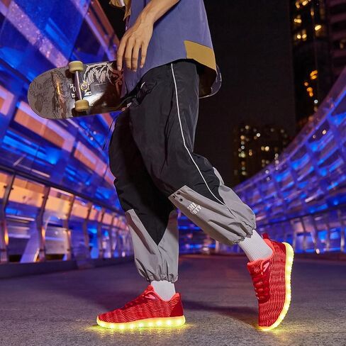 Light Up Shoes for Women Men, LED Sneakers USB Charging Unisex Adult Glow Party Cool Dancing Shoes in Saudi Arabia