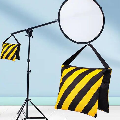 Sandbag Weight Bag,Sand Bag,Heavy Duty Saddlebag for Photography Video Equipments for Patio Picnic Table Light Stand Sports, Orange in Kuwait