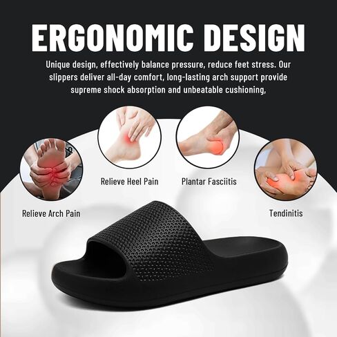 Pillow Slippers for Women and Men Non Slip Quick Drying Shower Cloud Slide Sandals Thick Sole, Non-Slip, Easy to Clean Indoor And Outdoor Slippers with Arch Support in Saudi Arabia