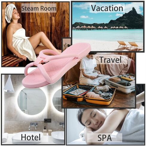 Foldable Sandals Travel Slippers Shower Shoes For Women Men-Non-Slip Quick-Dry, Portable House Shoes in Kuwait