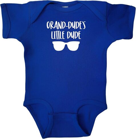 Grand-Dude's Little Dude Infant Bodysuit, Grandson or Granddaughter Newborn Gift, Baby Shower or Pregnancy Reveal Present, Valentine's or Father's Day Gift (Grand-Dude's Little Dude Bodysuit) in Kuwait