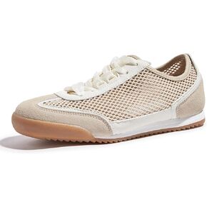 LUCKY STEP Women's Mesh Casual Fashion Sneakers Retro Breathable Walking Shoes Lightweight Classic Tennis Trainers