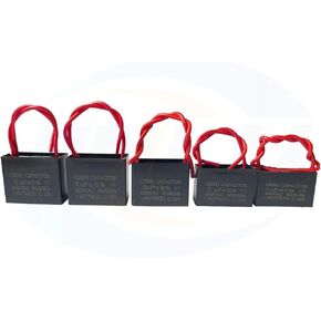CBB61 Start Capacitor 450V 0.8/1/1.5/1.8/2/2.5/3/4/5/6/7/8/10/12/15/18/20UF Fan Ceiling Exhaust Electronic Starter Run Capacitor CBB(450V18UF 1PCS)
