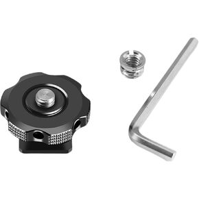 Cold Shoe Mount Adapter 1/4" Screw Thread Cold Shoe Flashing Stand Adapter for DSLR Camera Flashing Shoe Mounts