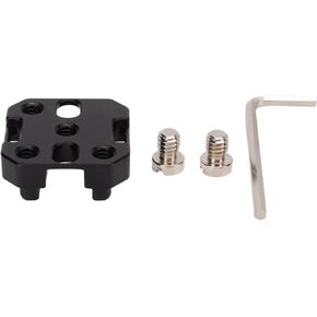 Cold Shoe Mount Adapter for Camera, Flashlight, Monitor, Microphone - Aluminum Alloy, 1/4 Screw Hole, Shoulder Strap Buckle, Easy Install, Lightweight, Portable