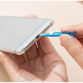 5pcs Cell Phone Cleaning Kit Dual Side Multifunction Tools Anti-Clogging Nylon Brushes & Hook Cleaner for iPhone Charging Port, Phone Speaker Mini Cleaning Brushes Dust Remover