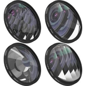 مرشح الكاميرا kaleidoscope المؤثرات الخاصة بالتصوير الفوتوغرافي ملحقات Lens Lens SLR (إضافة محول 62 مم ، 58 مم 2 المنشور)