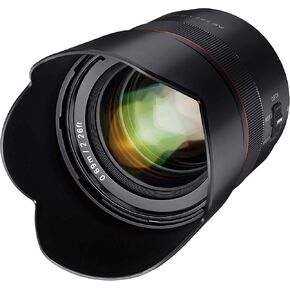 Samyang AF 75mm F1.8 Compact Auto Focus Telephoto Lens for Sony FE Mount, Black (SYIO75AF-E) (Renewed)