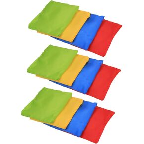 Kisangel 12Pcs Sandbag Cloth Outdoor Throwing Balls for Fun Multiplayer Games Bright Colors for Engaging Playtime Activities Random Color
