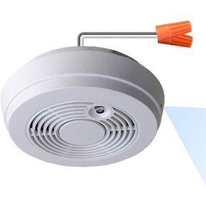 SCS Enterprises WF-402HAC: WiFi Smoke Detector Camera (110-220VAC, Side-Down View, Ceiling Mount) Smoke Detector is None-Functional