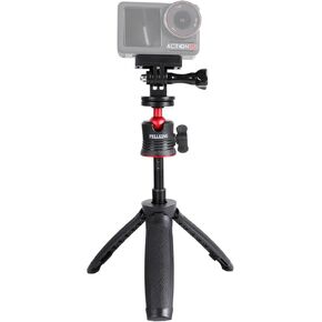 Pellking Magnetic Mount with 2 in 1 Selfie Stick for DJI Osmo Action 5 Pro,Ball Head 360 Rotation Tripod Selfie Stick 2 in 1 with Quick Release Adapter for DJI Osmo Action 5 Pro 4 3