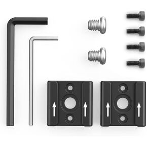 Cold Shoe Mount Adapter 2 Pack, 1/4'' Thread Hot Shoe Adapter for Camera Cage, Flash, LED Monitor, Mic Mount