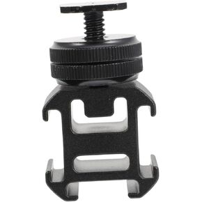 1Set Hot Shoe Mount Adapter for DSLR Cameras Flash Shoe with Tripod Connection Durable Photography Accessory for Live Streaming and Video Recording