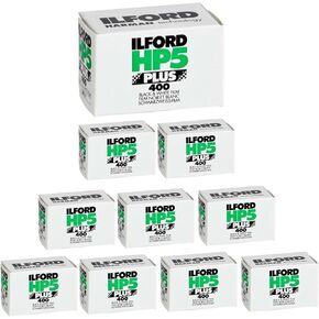 Ilford 1574577 HP5 Plus, Black and White Print Film, 35 mm, ISO 400, 36 Exposures (Pack of 20)