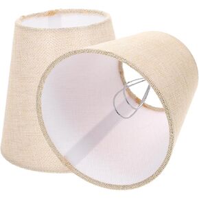 MAGICLULU 2pcs Clip Fabric Lamp Shade Modern Design for Table Floor and Wall Lights Easy to Install for Bedroom Living Room Restaurant and Office Decor