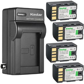 Kastar AC Wall Battery Charger Replacement for JVC GZ-HD300A GZ-HD300AC GZ-HD300AEK GZ-HD300AUS GZ-HD300B GZ-HD300BEK GZ-HD300BUS GZ-HD300R GZ-HD300REK GZ-HD300RUS GZ-HD310 GZ-HD320