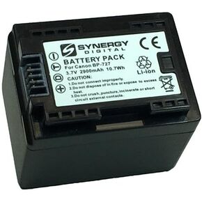 Synergy Digital Camcorder Battery, Works with Canon LEGRIA HF R38 Camcorder, (li-ion, 3.6V, 2900 mAh) Ultra Hi-Capacity Battery