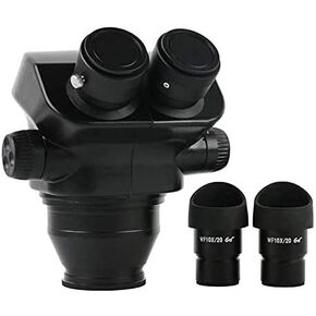 7-45X 7X-50X Super Widefield Stereo Microscope Binocular Head + WF10X/20mm Eyepiece Rubber Eye-Guards Microscope Accessories (Color : Black)