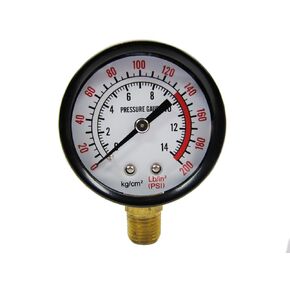 (Ship from USA) Rolair 200 PSI Air Compressor Gauge GA0250200GC Side Mount Replacement 1/4" /ITEM NO#8Y-IFW81854276343