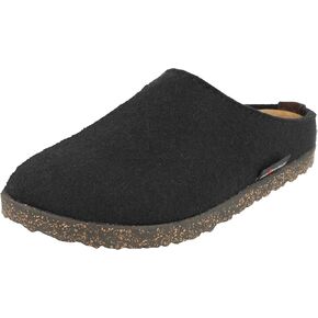 HAFLINGER Unisex Manhattan Warm Breathable Wool Slippers with Removable Footbed & Slip-Resistant Sole | Indoor & Outdoor Wear