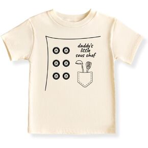 Daddy's Little Sous Chef Baby bodysuit, Kids & Toddler T-Shirt - Unique Gift for Dad Daddy's Girl Daddy's Boy
