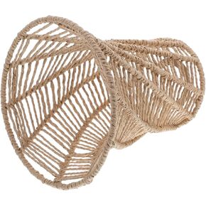 STOBAZA Unique Woven Lampshade for Home Decorative Light Cover Vintage Ceiling Lampshade for Bedroom Dining