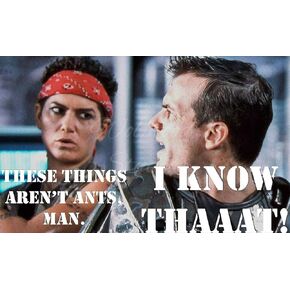 11x14 Private Hudson to Vasquez Aliens These aren't Ants MOVIE QUOTE PHOTO
