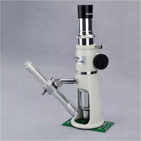 Digital Microscope 20x for Adults, Handheld Stand Measuring Microscope, Magnifying Glass with Scale, 4.3mm Visible Range, Includes Pen Light
