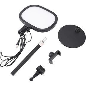 Video Conference Light Desktop Kit with Stand Phone Holder Zoom Streaming Makeup
