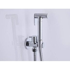 Kitchen TapsFaucets Solid Brass Single Cold Water Corner ValveFunction Cylindrical Hand Shower Tap Crane 90 Degree Switch