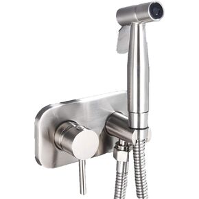 صنابير Showertap Kits القماش حفاضات البخاخ غسالة تنظيف المرحاض رذاذ صنبور مع خرطوم لغسل الأنثى والحيوانات الأليفة ، مصقول (مصقول)