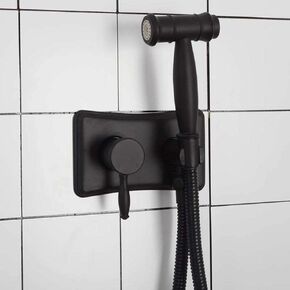 BathroomSprayer Black Cold Hot Water Mixer Spray Shower 2 Function ToiletSpray Kit