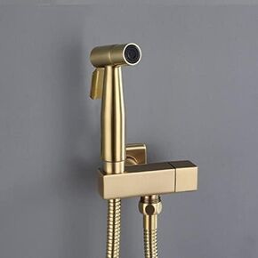 Sprayer Kit for Toilet Multifunctional GoldenTap Sprayer Wall Mounted Cold Water Tap ToiletDouche Spray for Bathroom, C,C(A)