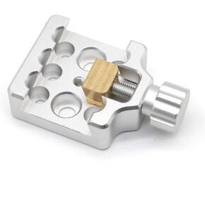 Silver Dovetail Clip All Metal Medium Size Dovetail Clip for telescopes with Brass Screws for Easy Installation