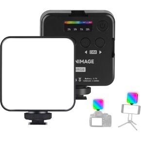 LED Video Lights, LED Camera Light, Small Lamp, Photography Pocket Lamp, CRI 95+ 2500-9000K Rechargeable Portable Photography Lighting for Camera
